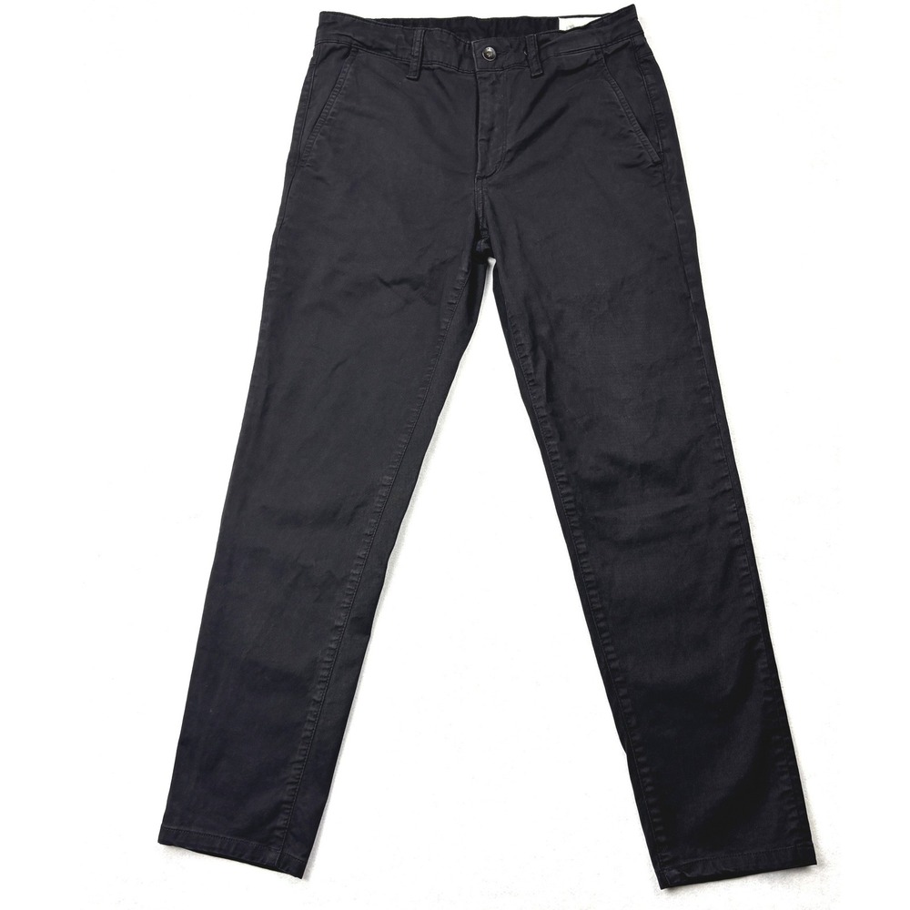 rag & bone Chino Pants Mens 31 Black Fit 2 Stretch Cotton Dress Trousers 31x30